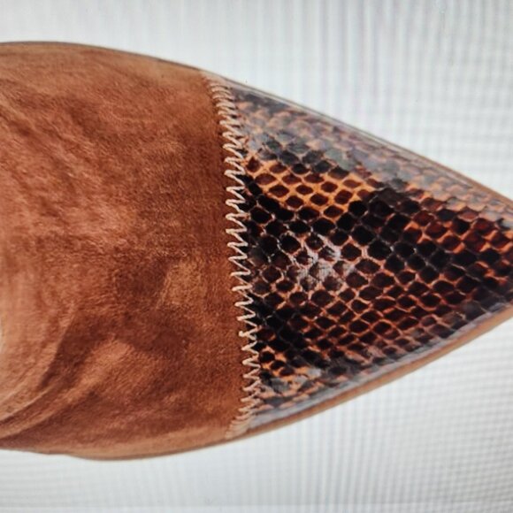 Jessica Simpson Snake Patchwork Henlee Tall Wedge Boots. Size 5. NWOT - Picture 4 of 12